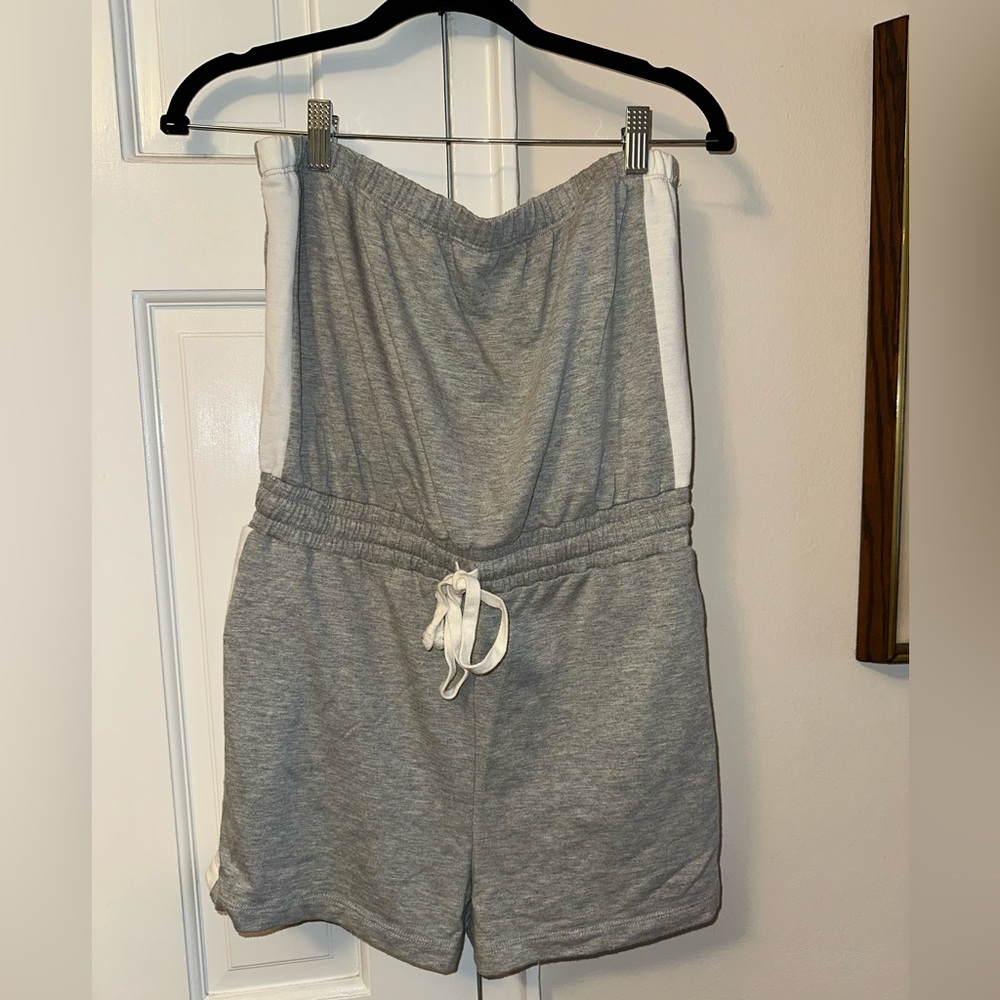 Gray Fashionnova Romper with pockets